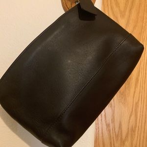 Coach leather clutch bag